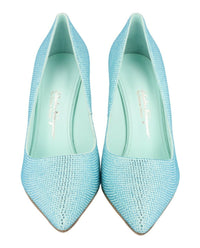 Ferragamo Womens Ilary X5 Crystal Embellished Pumps