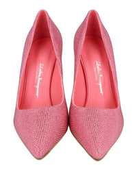 Ferragamo Womens Ilary X5 Crystal Embellished Pumps