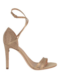 Ferragamo Womens Ines X5 Crystal Embellished Strappy Sandals