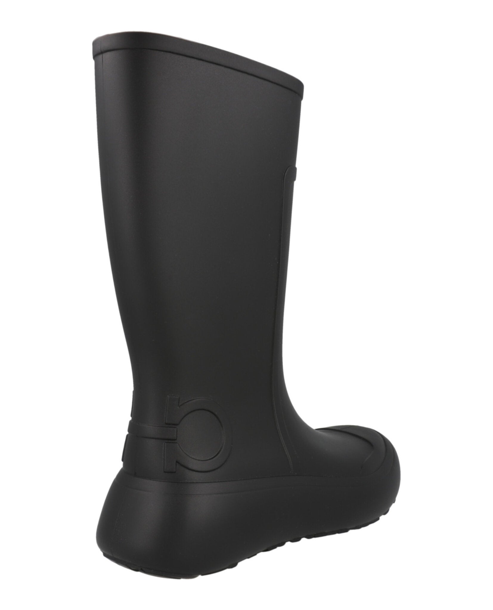 Ferragamo Womens Gancini Logo Rain Boots