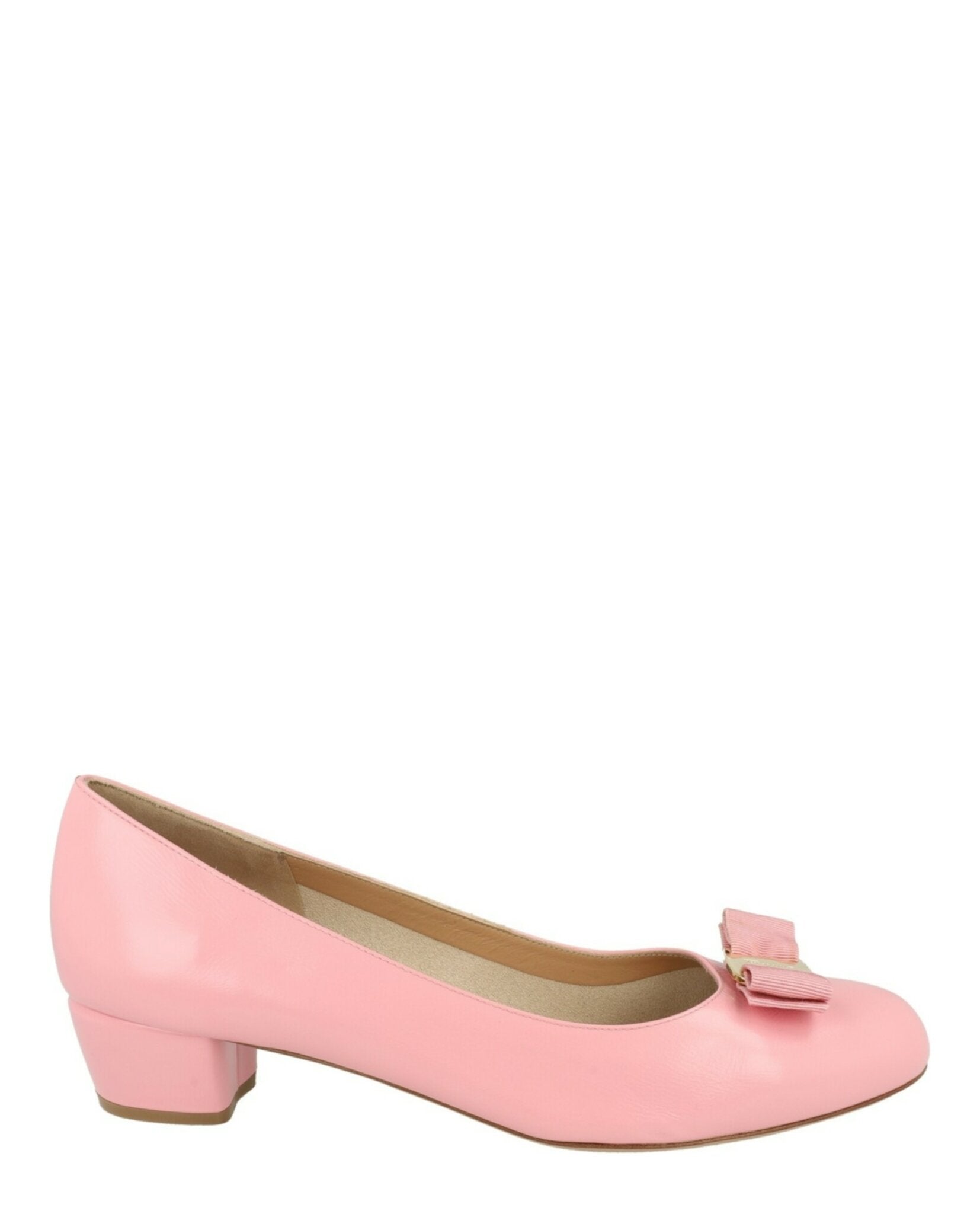 Ferragamo Ferragamo Womens Vara Leather Pumps