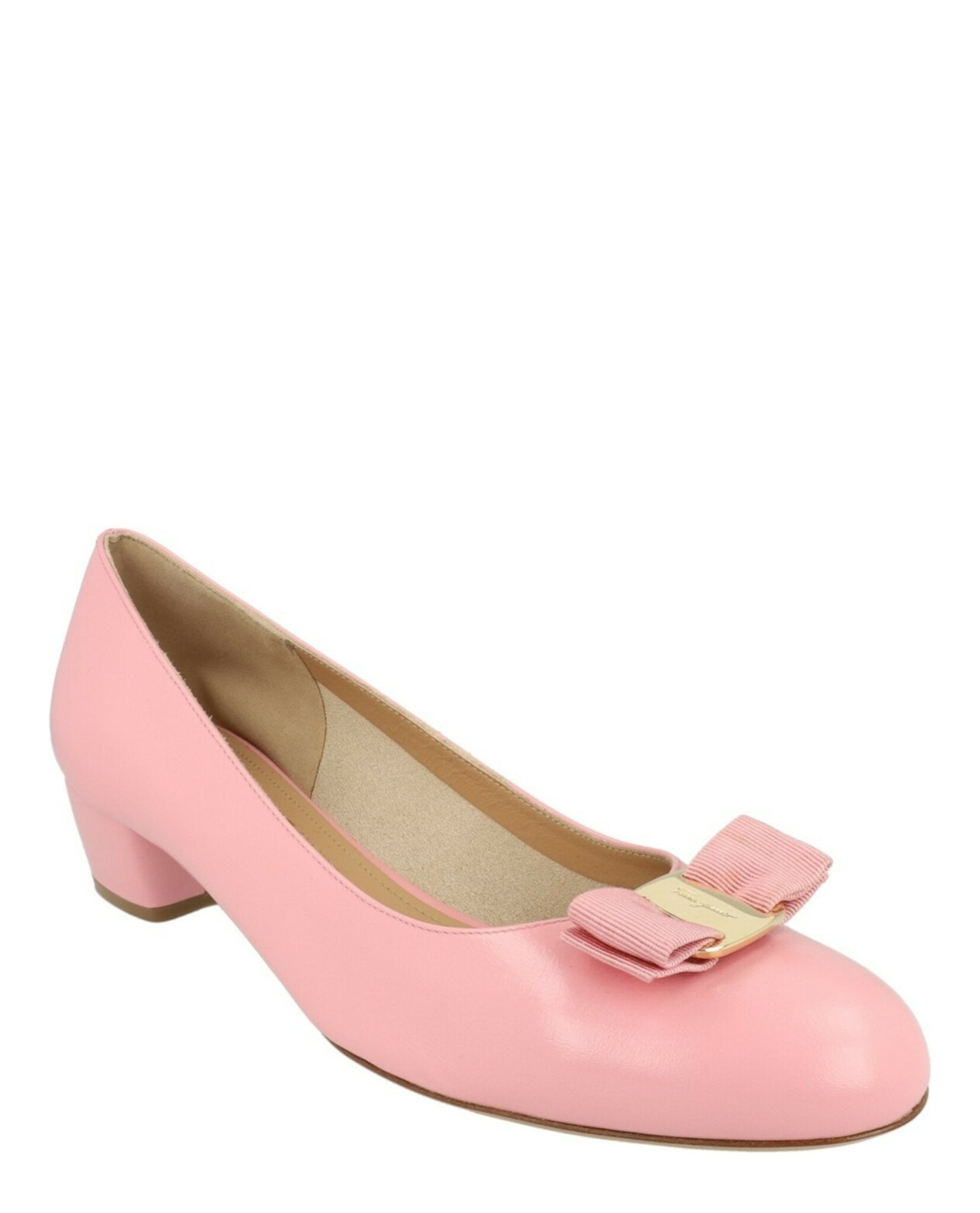 Ferragamo Ferragamo Womens Vara Leather Pumps