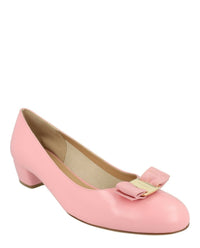 Ferragamo Ferragamo Womens Vara Leather Pumps