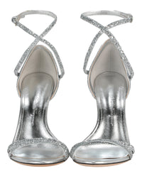Ferragamo Womens Ines Glitter Strappy Sandals