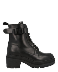 Ferragamo Womens Lober Leather Bootie