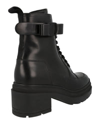 Ferragamo Womens Lober Leather Bootie