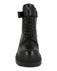 Ferragamo Womens Lober Leather Bootie