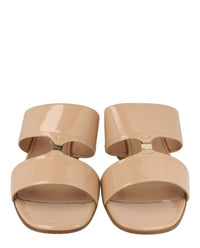 Ferragamo Womens Tot 55 Patent Leather Sandals