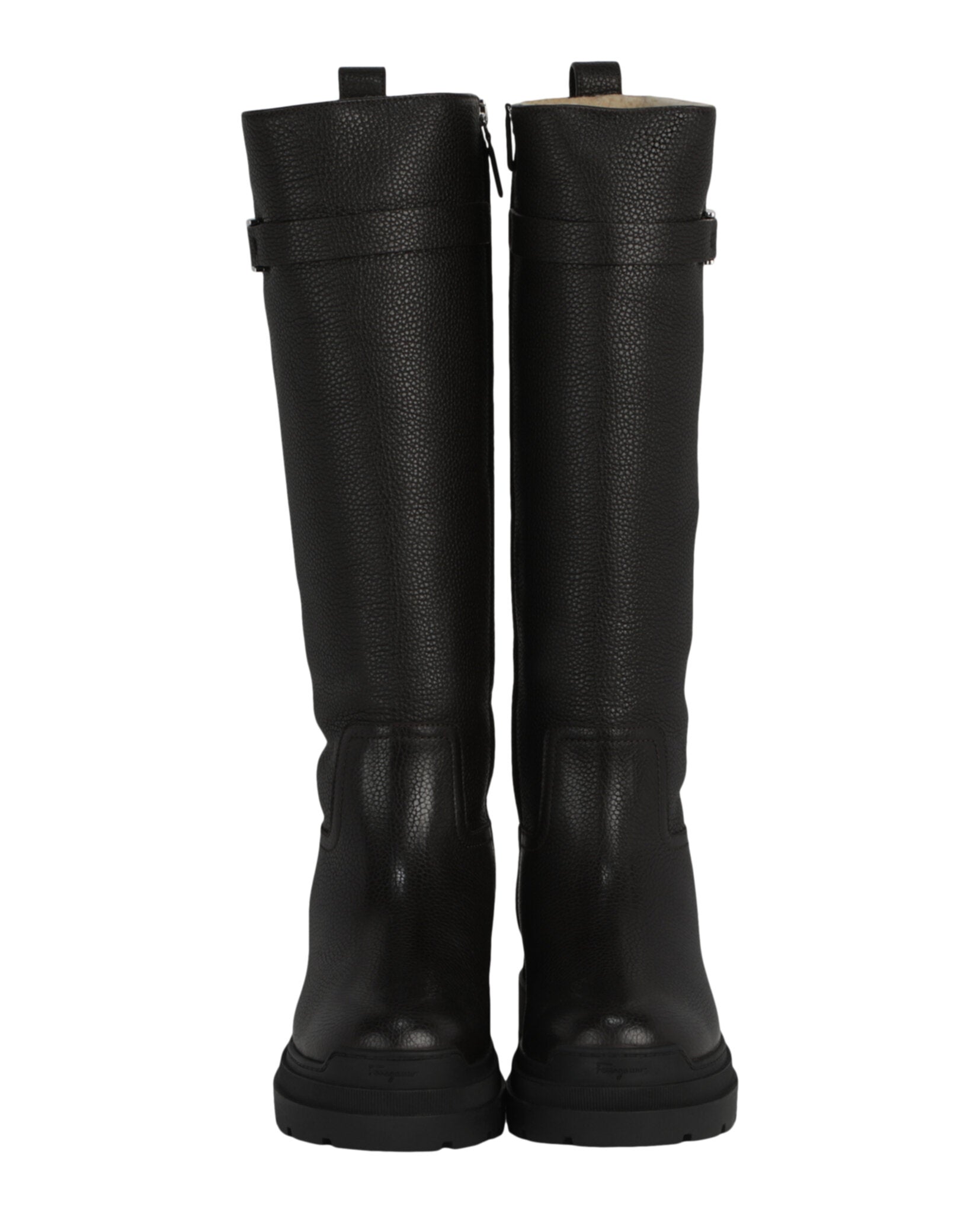 Ferragamo Womens Ryder F Knee-High Boots