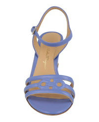 Ferragamo Womens Fieri Leather Wedge Sandals