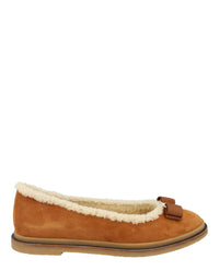 Ferragamo Womens Varina Par Suede Ballet Flats