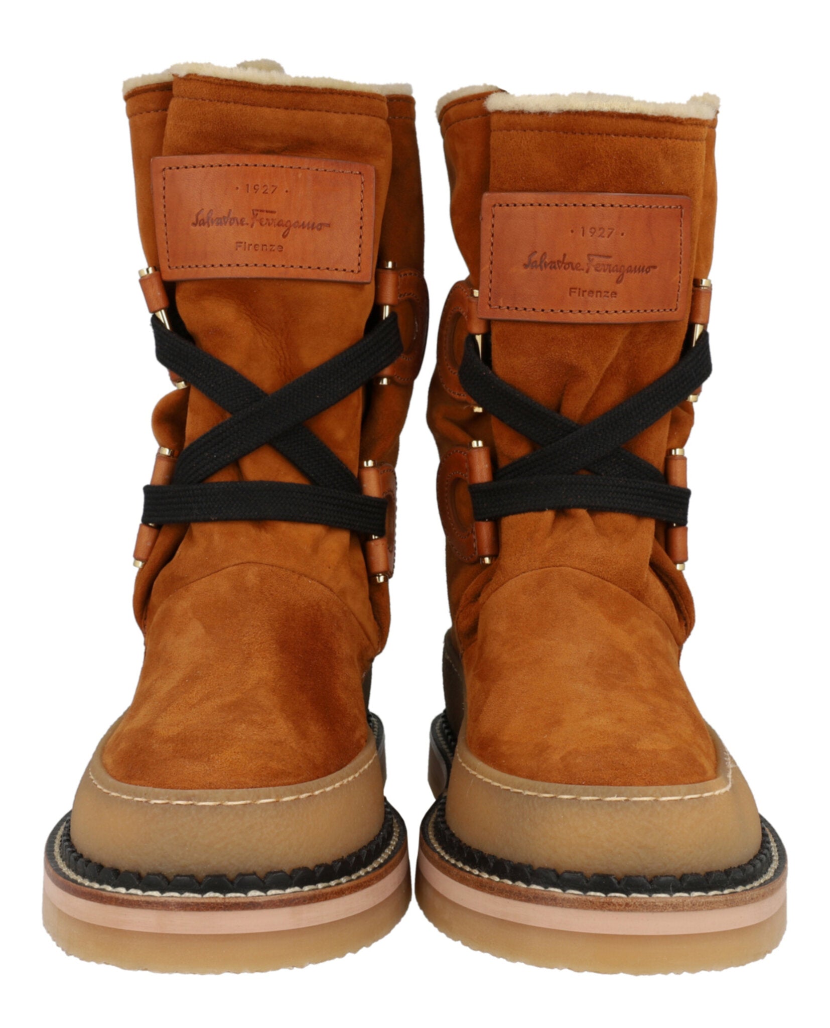 Ferragamo Womens Celeno Slouchy Suede Boots