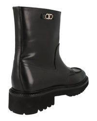 Ferragamo Womens Oreste Leather Bootie