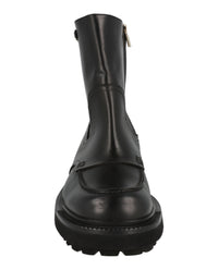 Ferragamo Womens Oreste Leather Bootie