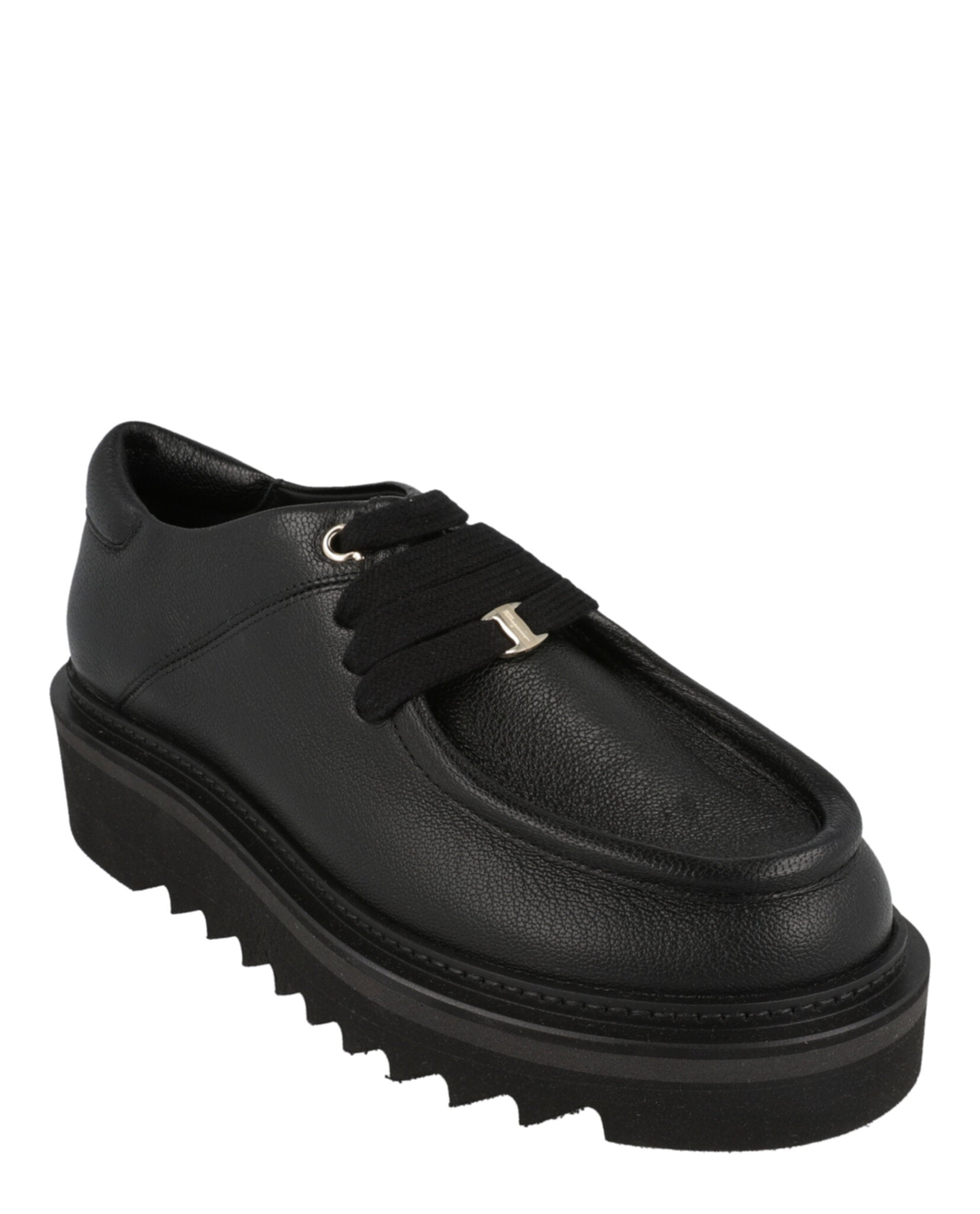 Ferragamo Womens Euripilo Leather Loafers