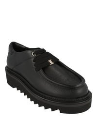 Ferragamo Womens Euripilo Leather Loafers