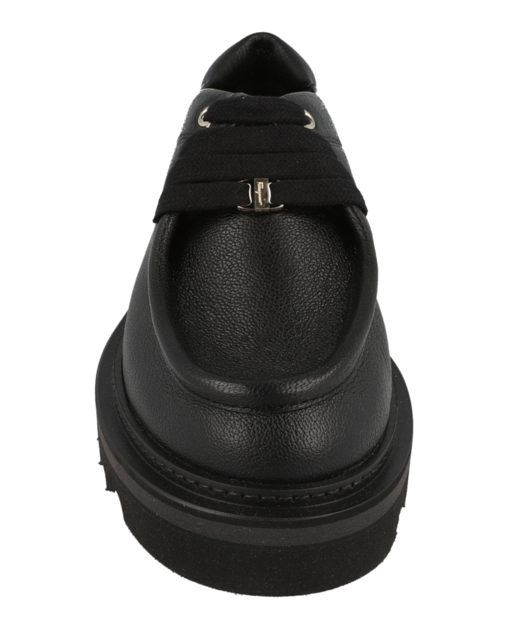 Ferragamo Womens Euripilo Leather Loafers