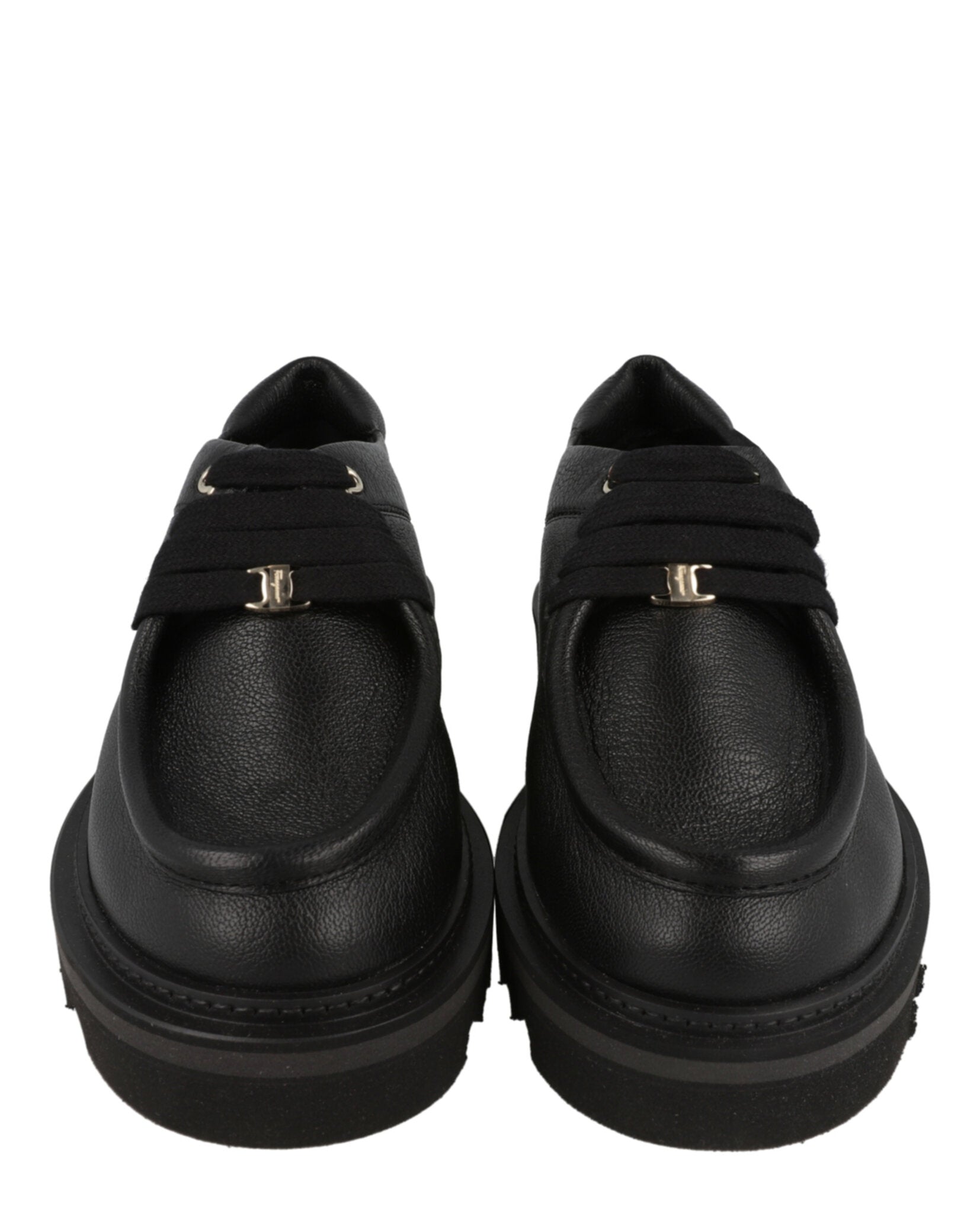 Ferragamo Womens Euripilo Leather Loafers