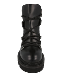 Ferragamo Womens Elimo Lace-Up Leather Boots