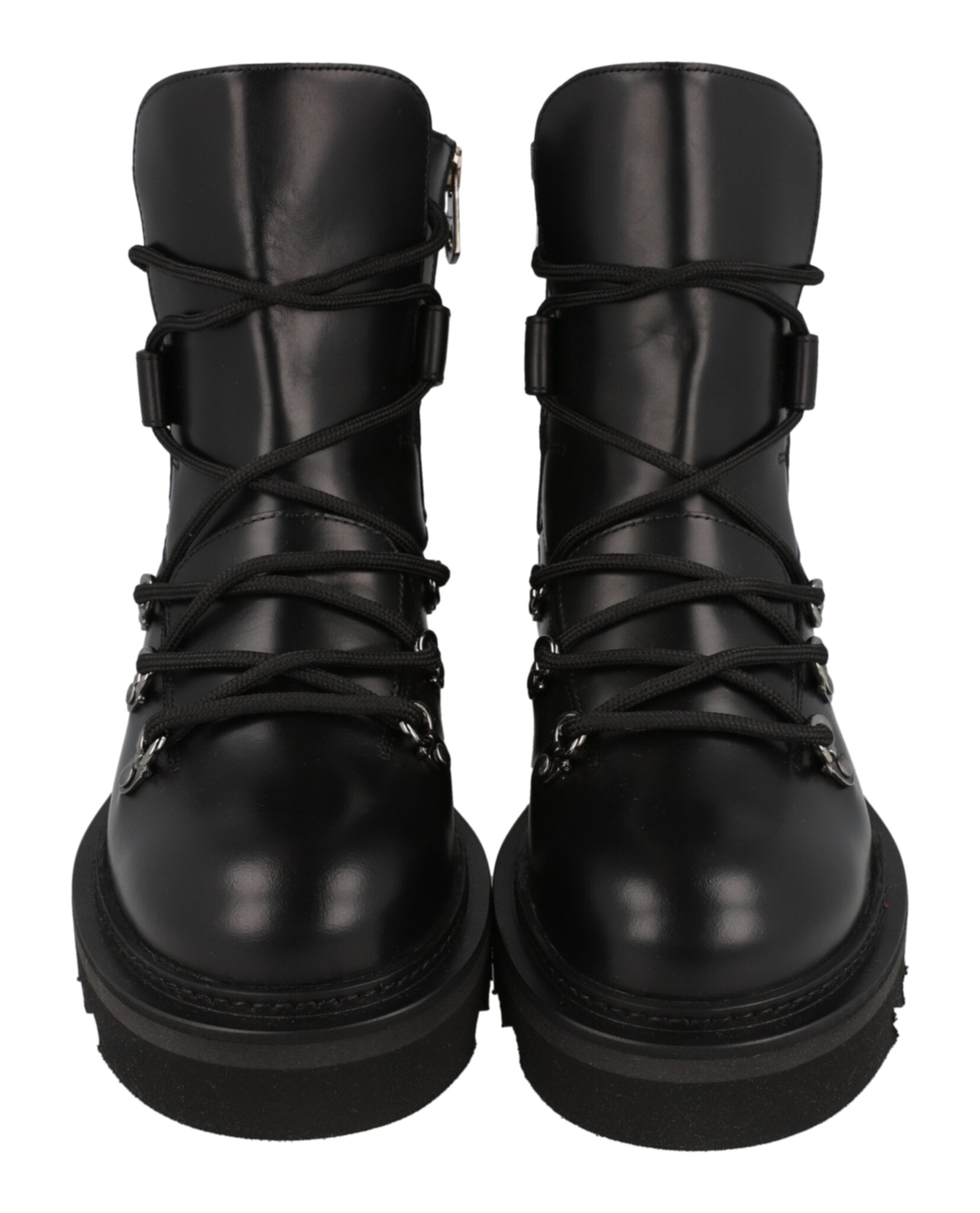 Ferragamo Womens Elimo Lace-Up Leather Boots