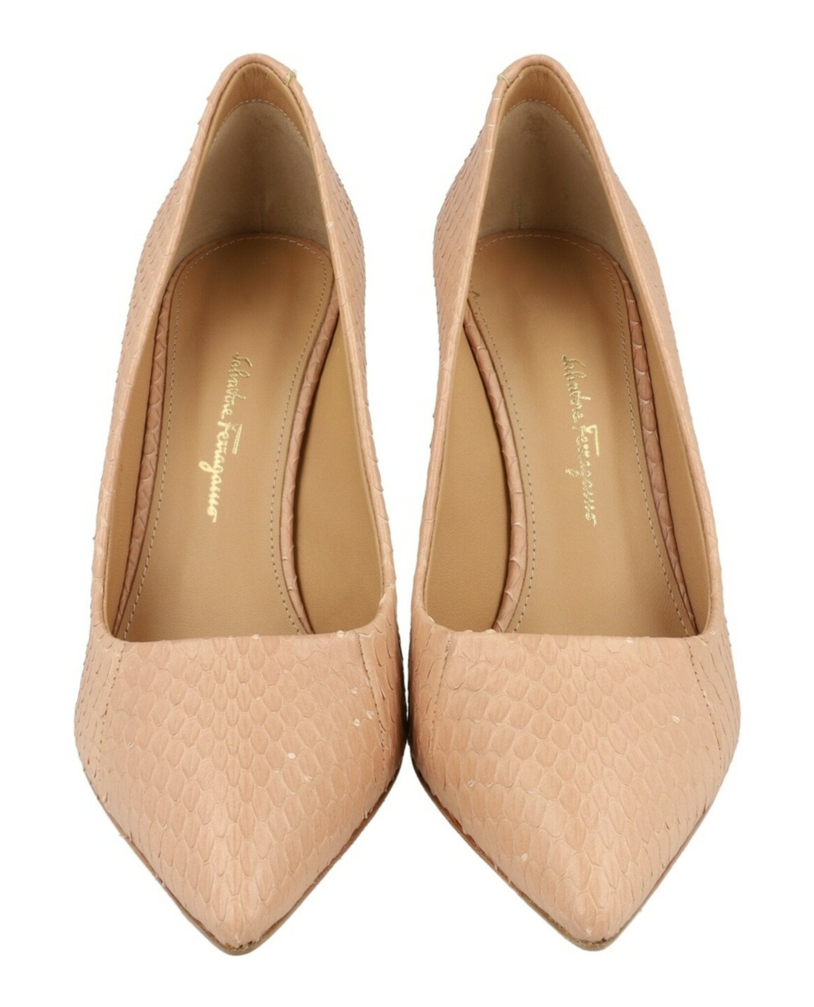 Ferragamo Womens IIary X5 Snakeskin Pumps - Narrow Width
