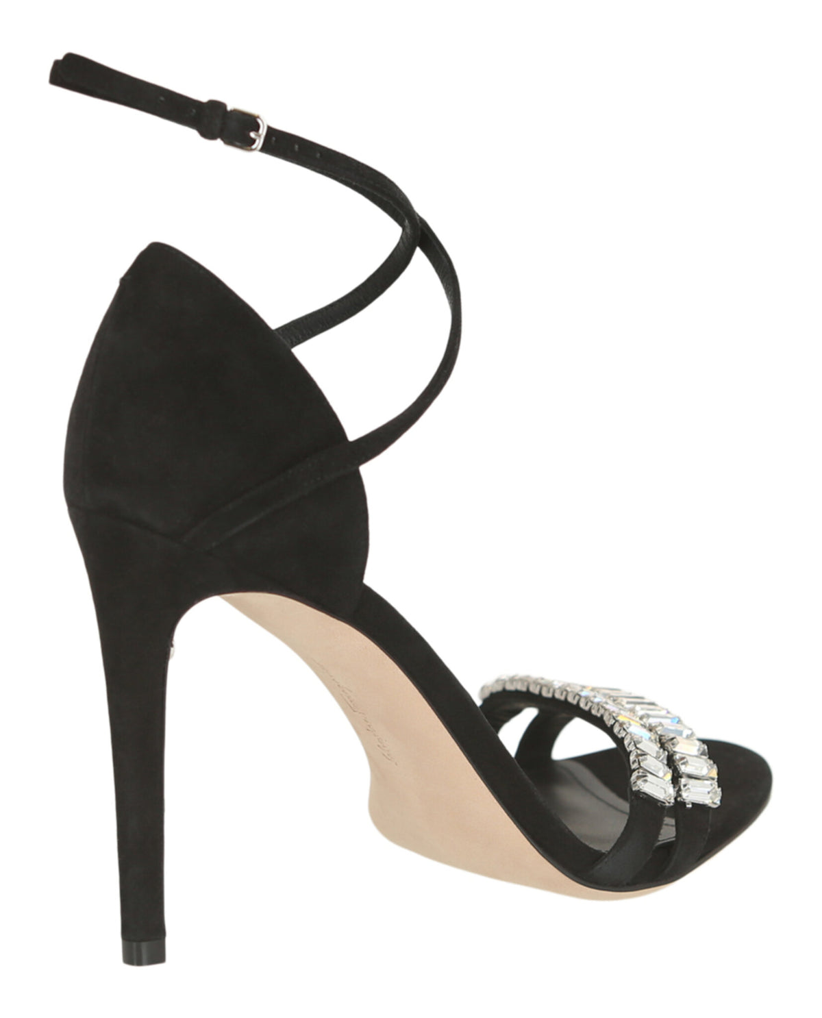 Ferragamo Womens Ines Suede Stiletto Heels