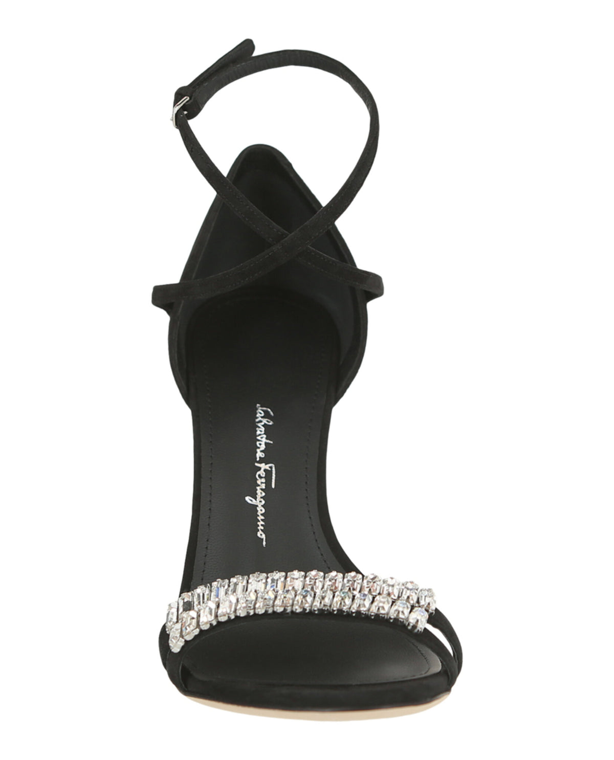 Ferragamo Womens Ines Suede Stiletto Heels