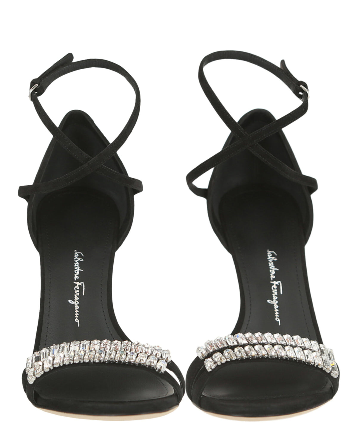 Ferragamo Womens Ines Suede Stiletto Heels