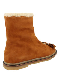 Ferragamo Womens Lamo F Suede Ankle Booties