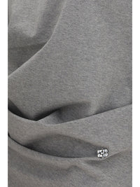 GANNI Ganni Women Asymmetric Draped Stretch Cotton Top