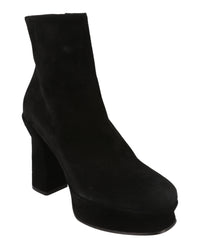 Ferragamo Womens Sandra Suede Platform Booties