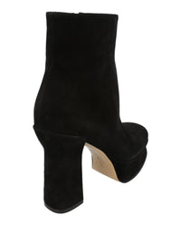 Ferragamo Womens Sandra Suede Platform Booties