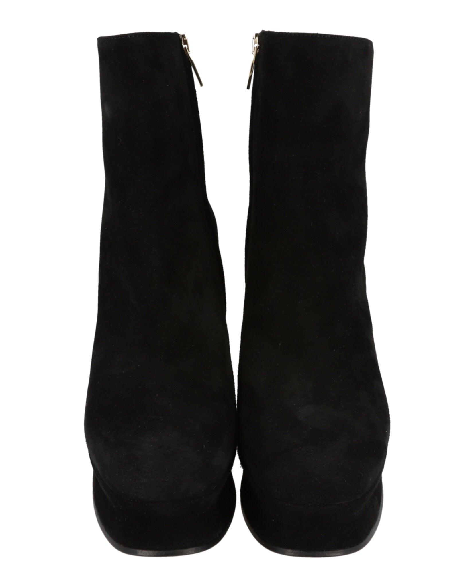 Ferragamo Womens Sandra Suede Platform Booties