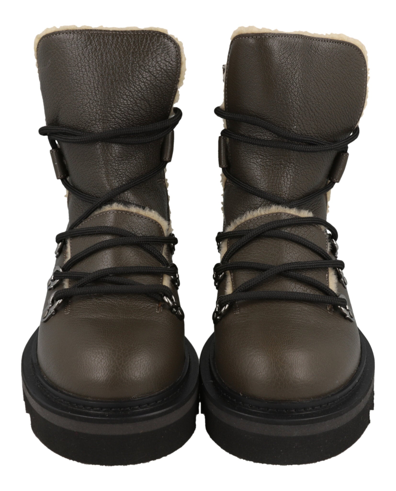 Ferragamo Womens Elimo F Leather Boots