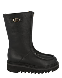 Ferragamo Womens Eurialo F Leather Boots