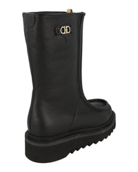Ferragamo Womens Eurialo F Leather Boots