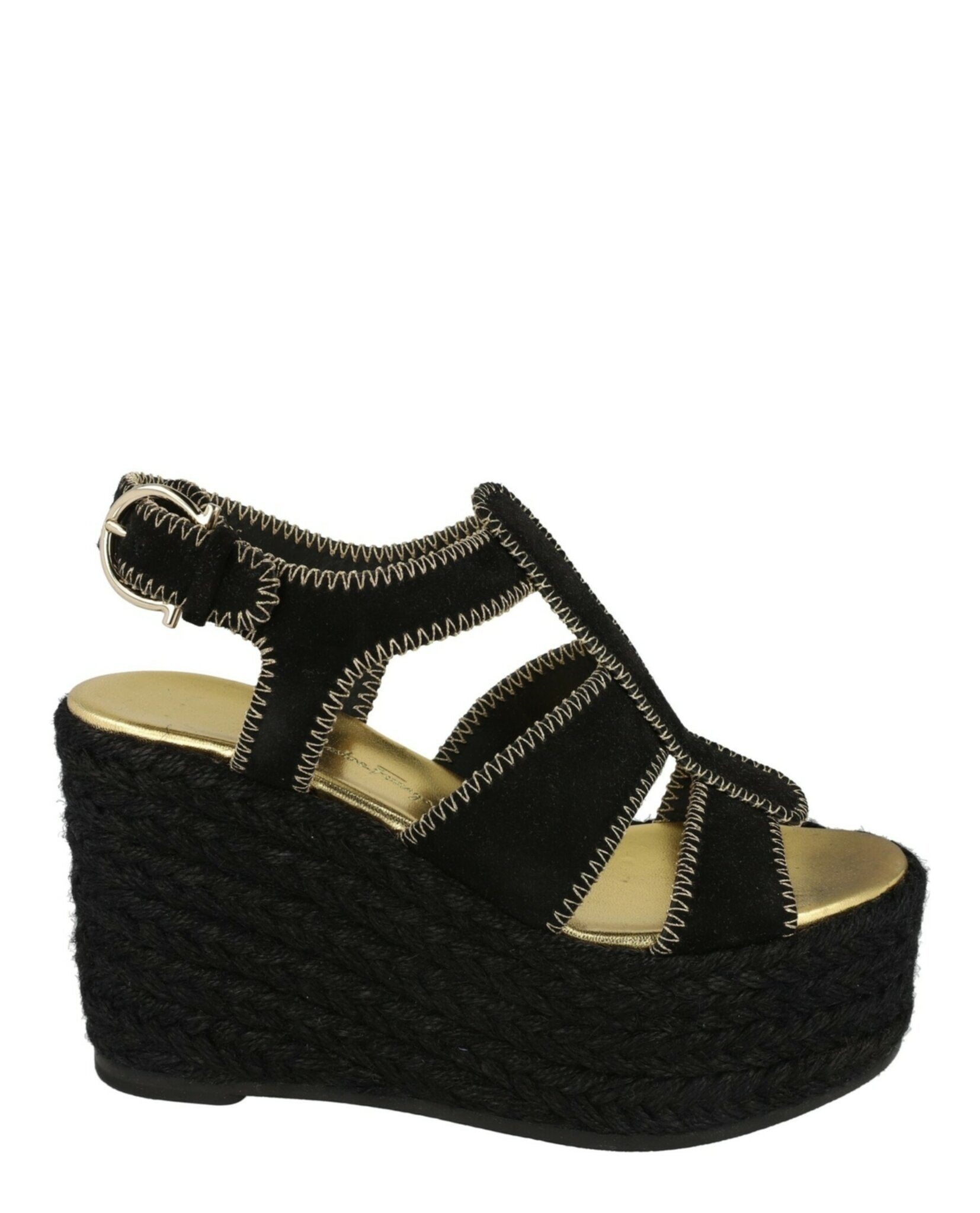 Ferragamo Womens Renee Wedge Espadrillas