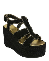 Ferragamo Womens Renee Wedge Espadrillas