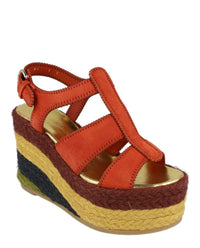 Ferragamo Womens Renee Wedge Espadrillas