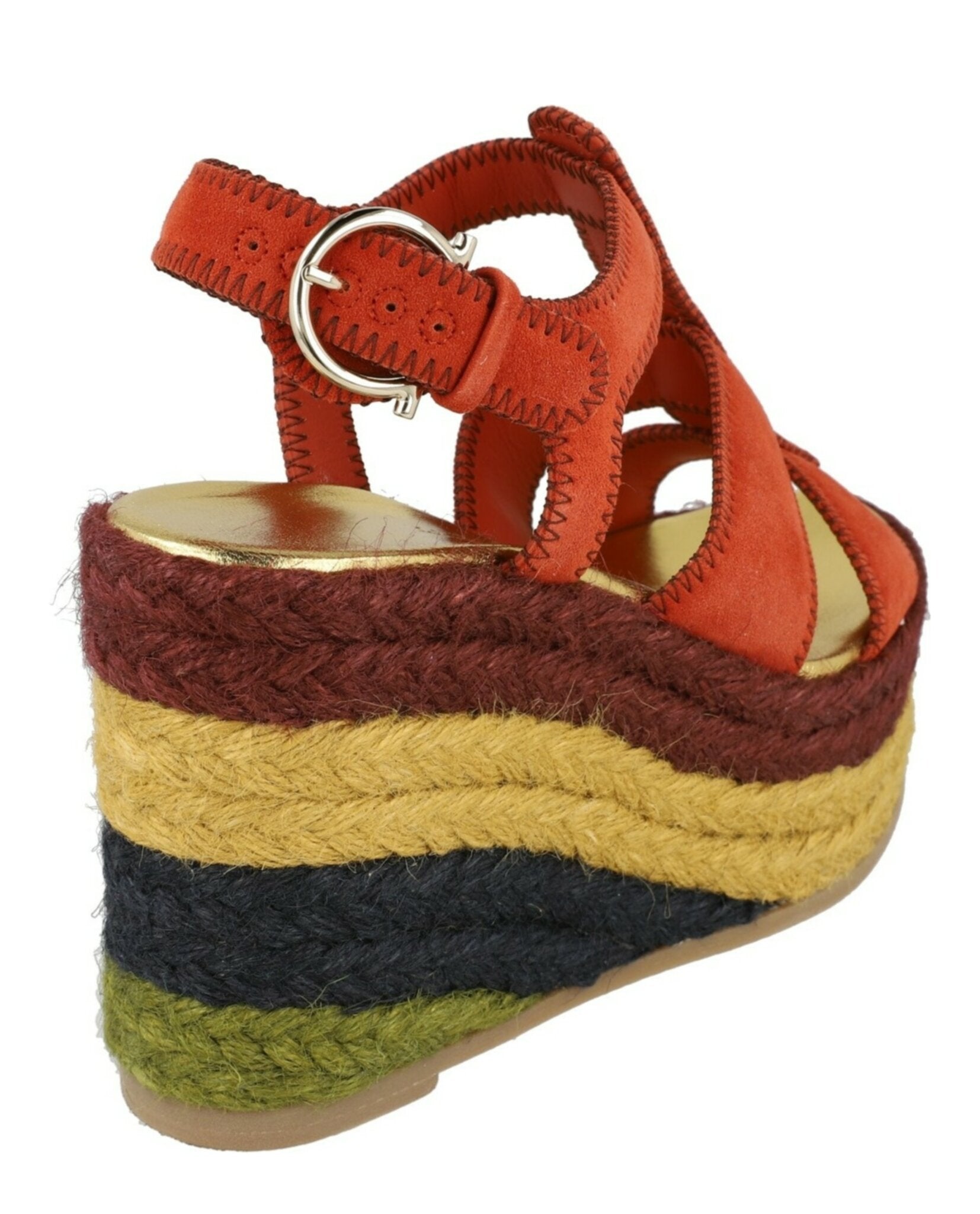 Ferragamo Womens Renee Wedge Espadrillas