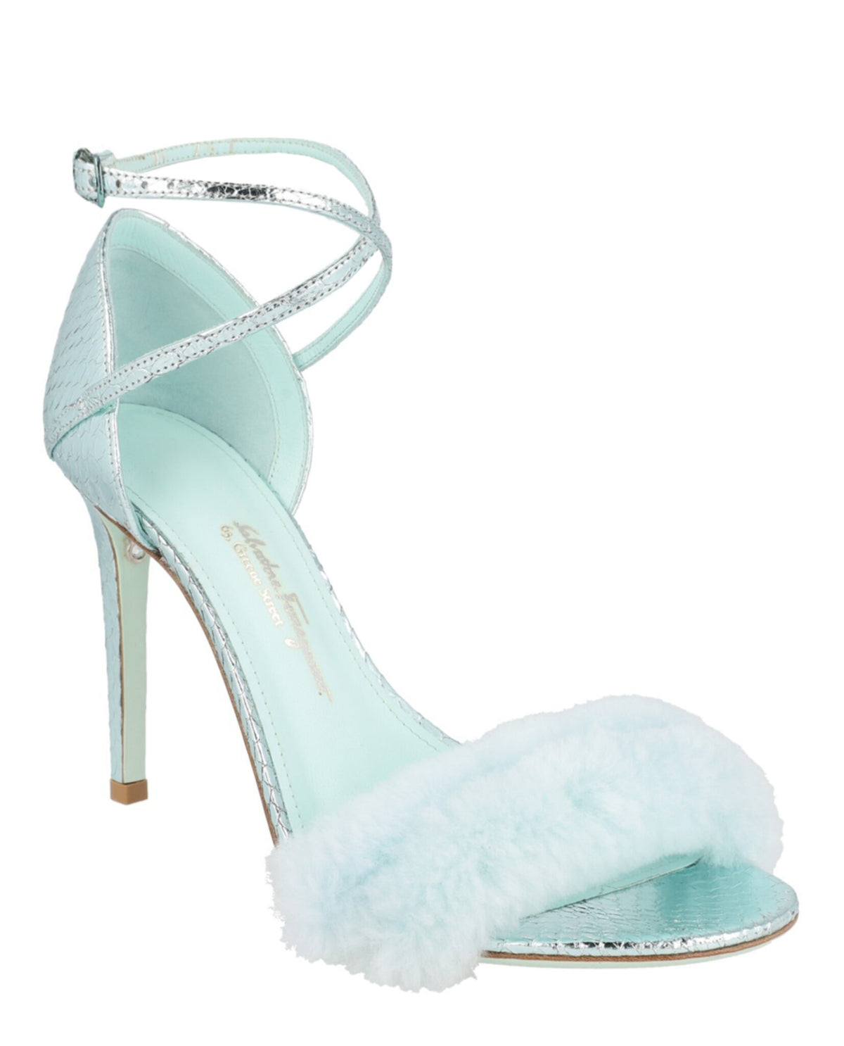 Ferragamo Womens Ines X5 Heel Sandals