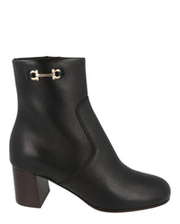 Ferragamo Womens Otello Leather Booties
