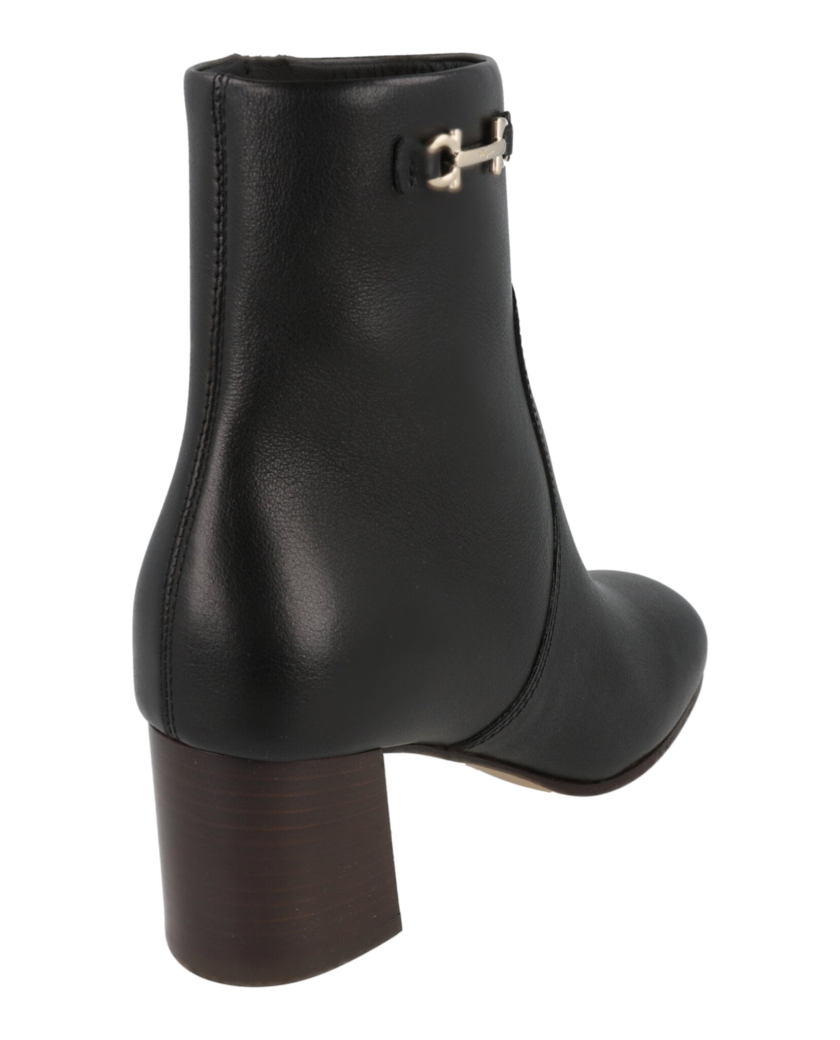 Ferragamo Womens Otello Leather Booties