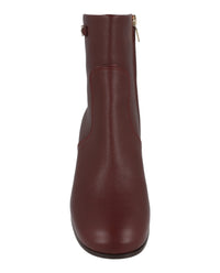Ferragamo Womens Otello Leather Booties