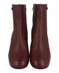 Ferragamo Womens Otello Leather Booties