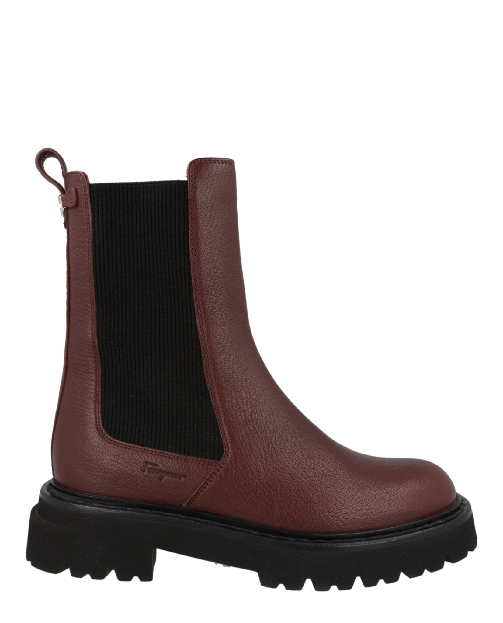 Ferragamo Womens Leather Chelsea Boots