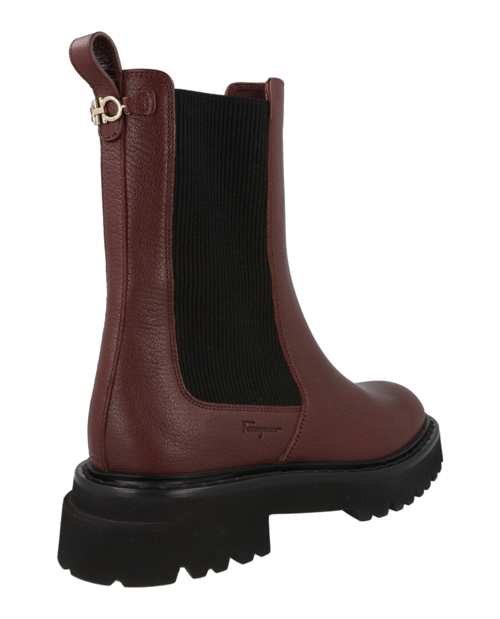 Ferragamo Womens Leather Chelsea Boots