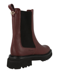 Ferragamo Womens Leather Chelsea Boots