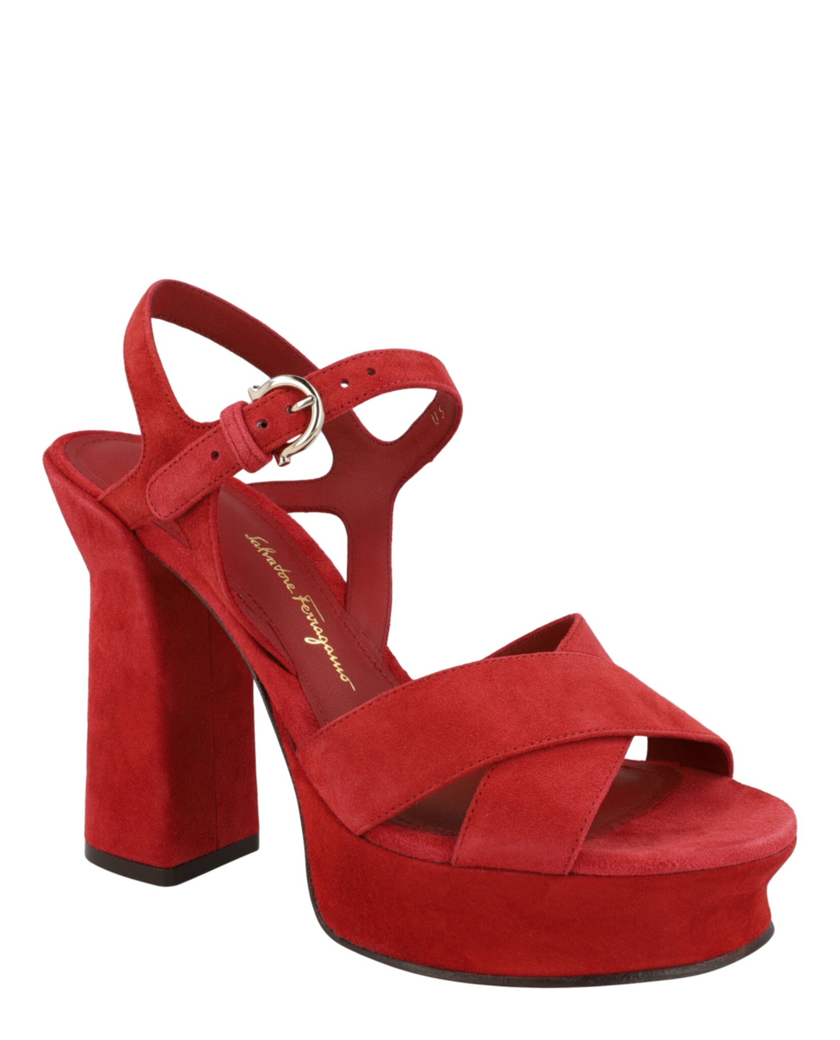 Ferragamo Womens Sonya Suede Platform Sandals – Bluefly