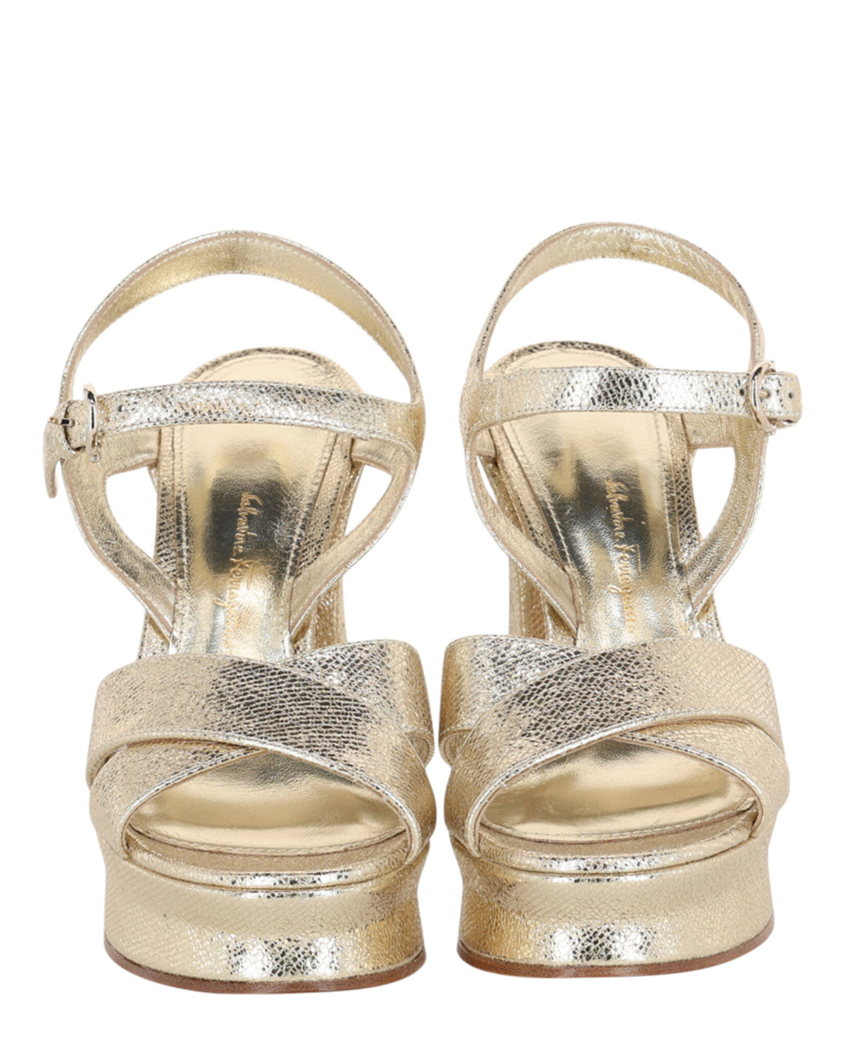 Ferragamo Womens Sonya Platform Heel Sandals